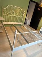 Hemelbed, Ophalen, Wit, Tweepersoons, 140 cm