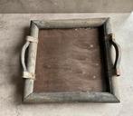 PTMD houten dienblad vierkant sleetse look 35cm, Ophalen of Verzenden, Nieuw, Vierkant, Hout