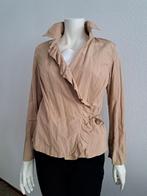 Charmante wikkelblouse van Promiss van katoenmix (maat 40), Maat 38/40 (M), Promiss, Verzenden, Beige