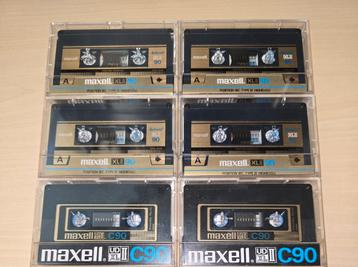 Verschillende Maxell XLII C90 cassettebandjes beschikbaar voor biedingen