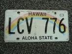 Kentekenplaat licenseplate Hawaii Aloha State 1 USA, Verzenden, Gebruikt, Auto's