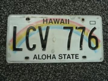 Kentekenplaat licenseplate Hawaii Aloha State 1 USA beschikbaar voor biedingen