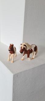 Schleich shetland pony met veulen, Ophalen of Verzenden, Zo goed als nieuw, Paard, Beeldje of Figuurtje