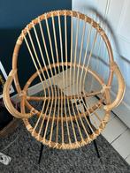 Retro rotan stoel, Huis en Inrichting, Stoelen, Ophalen, Zo goed als nieuw, Bruin, Eén