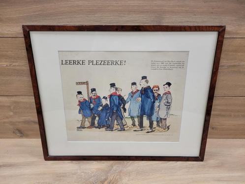 Herman Moerkerk afbeelding uit 1928 "Leerke plezeerke", Antiek en Kunst, Kunst | Litho's en Zeefdrukken, Ophalen of Verzenden