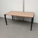 Werndl slingerbureau met NIEUW blad havanna - 160x80 cm, Ophalen of Verzenden, In hoogte verstelbaar, Gebruikt, Bureau
