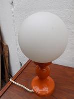 Jaren 70 tafellampje oranje nachtkastlampjes set vintage, Ophalen of Verzenden, Gebruikt, Minder dan 50 cm