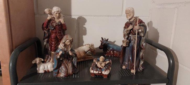 Mooie Kerstgroep., Antiek en Kunst, Kunst | Beelden en Houtsnijwerken, Ophalen of Verzenden