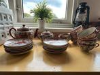 Vintage Japans Kutani Theeservies Handbeschilderd, Ophalen of Verzenden