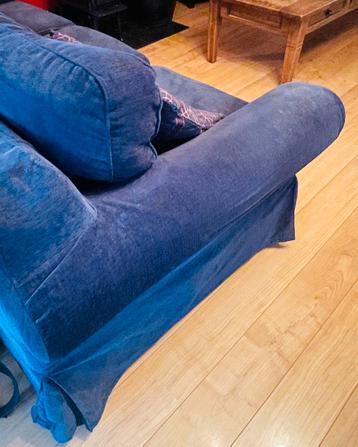 Ektorp 3-zits bank/ slaapbank , blauw - afbeelding 1