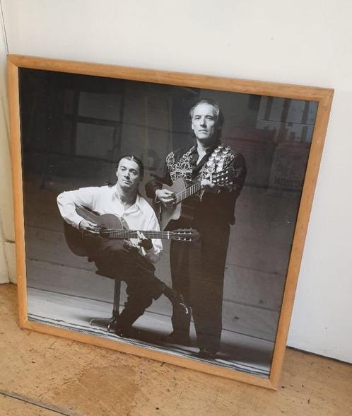 Ingelijste foto van 2 spaanse gitaristen, Antiek en Kunst, Kunst | Designobjecten, Ophalen