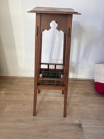 Bijzonder plantentafeltje. Eikenhout/ingelegd. Twee niveaus, Minder dan 55 cm, Gebruikt, 60 cm of meer, Rechthoekig