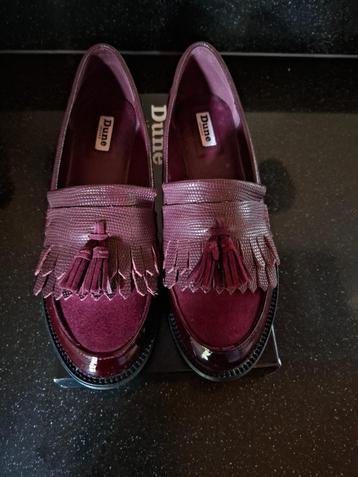 Prachtige bordeauxrode loafers  [maat 39] beschikbaar voor biedingen