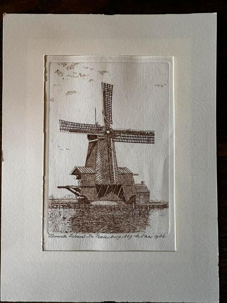 Zes etsen Zaanse Schans, Koog ad Zaan, Henk Daas, Antiek en Kunst, Kunst | Etsen en Gravures, Ophalen of Verzenden