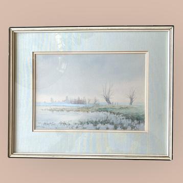 Aquarel Gert Hendriksen, Vleuten de Meern ca. 1950-60 beschikbaar voor biedingen