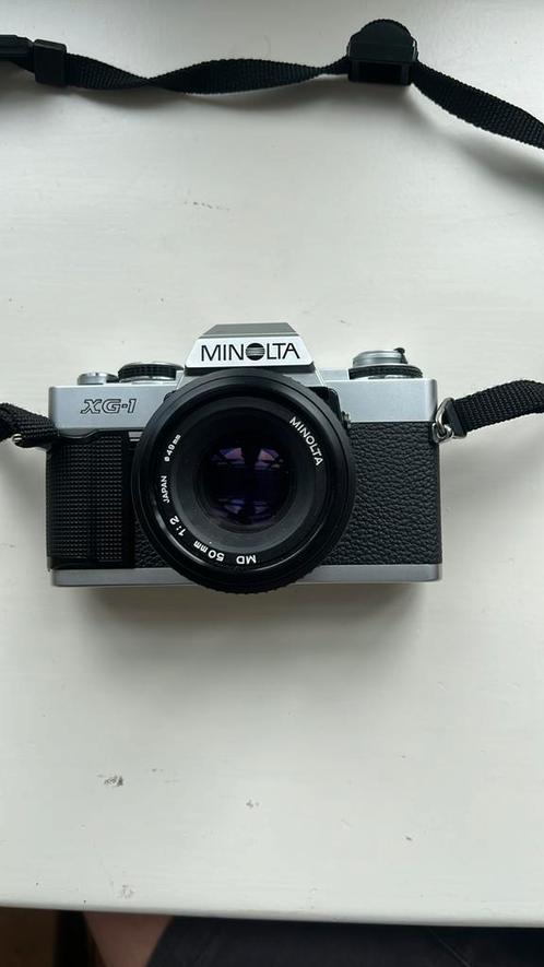 Minolta XG-1 + 50mm f/2.0 –Perfecte staat,klaar voor gebruik, Audio, Tv en Foto, Fotocamera's Analoog, Zo goed als nieuw, Spiegelreflex
