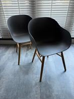 Twee grijze kuipstoelen, Huis en Inrichting, Ophalen, Kunststof, Twee, Zo goed als nieuw