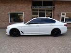 BMW 5-serie 530d High Executive Automaat / M Pakket / Leder, Auto's, BMW, Gebruikt, 2000 kg, Wit, Leder