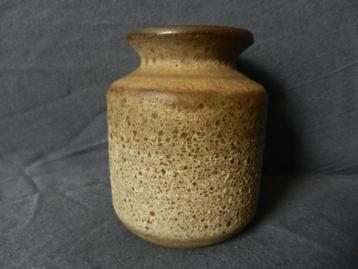 Cilindrisch vaasje beige grijs lava glazuur Ravelli h 9,1 cm beschikbaar voor biedingen