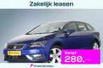SEAT Leon ST Xcellence 1.5 TGI (CNG gas) / LED / ACC / CarPl, Auto's, Seat, 12 maanden, Zwart, 4 cilinders, Origineel Nederlands