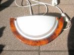halve wandlamp, Huis en Inrichting, Lampen | Wandlampen, Ophalen, Zo goed als nieuw, Glas