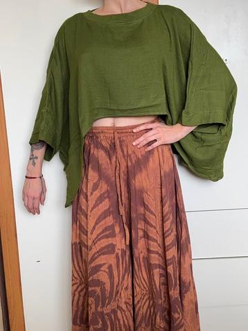 Hippie top, flowy bohemian shirt, Natuurlijke stof, boho beschikbaar voor biedingen