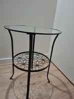 Ikea Klingsbo bijzettafel, diameter 48cm, Huis en Inrichting, 45 tot 60 cm, Minder dan 55 cm, Metaal of Aluminium, Rond