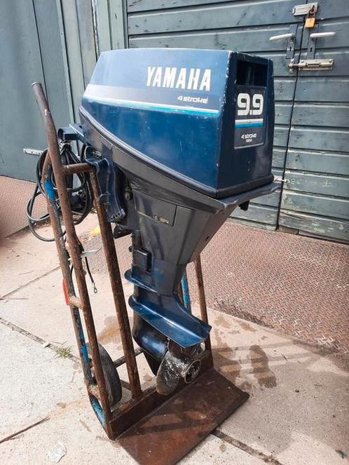 Yamaha 9.9 pk 4 takt kortstaart elektrische start vaarklaar, Watersport en Boten, Buiten- en Binnenboordmotoren, Gebruikt, Benzine
