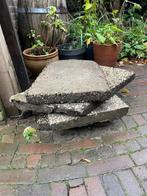 Gratis 4 x grindtegels, Tuin en Terras, Ophalen, Gebruikt, Beton, Terrastegels