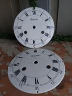 2 oude geëmailleerde klok wijzerplaten samen 24 euro, Ophalen of Verzenden