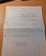 Leiden fabriek  wollen dekens Scheltema Jansz. factuur 1946, Ophalen of Verzenden, Zo goed als nieuw, Overige typen