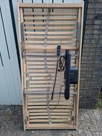 electr.verstelbare bedbodem, Huis en Inrichting, Ophalen, 90 cm, Eenpersoons, Bruin