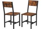 Eetkamerstoel, set van 2, Huis en Inrichting, Woonaccessoires | Kandelaars en Kaarsen, Ophalen, Overige materialen, Bruin, Zo goed als nieuw