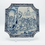 Delfts plaquette, 18e eeuw, aardewerk, Ophalen of Verzenden