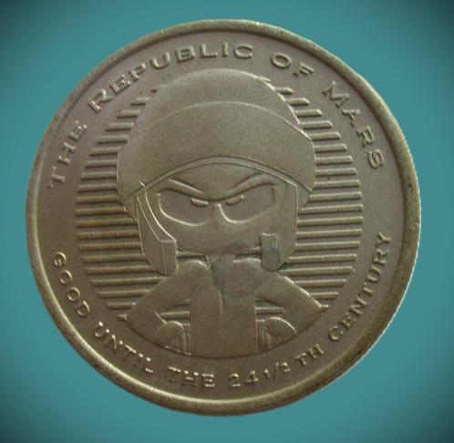 Marvin the Martian~The Republic of Mars~Munt~, Verzamelen, Stripfiguren, Gebruikt, Gebruiksvoorwerp, Superheld, Ophalen of Verzenden