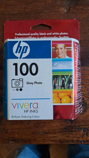 HP 100 originele grijze foto-inktcartridge nieuwe in doos beschikbaar voor biedingen