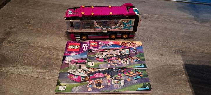 Lego Friends 41106 Popster Tourbus, Kinderen en Baby's, Speelgoed | Duplo en Lego, Zo goed als nieuw, Lego, Complete set, Ophalen of Verzenden
