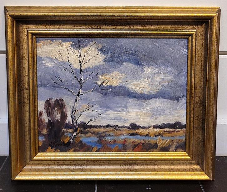 Vic KERKHOFS, Limburgse vennen, Antiek en Kunst, Kunst | Schilderijen | Klassiek, Ophalen of Verzenden