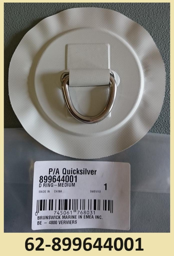 62-899644001 Quicksilver/Mercury RVS D-ring. Ø128 mm. € 5,95, Watersport en Boten, Accessoires en Onderhoud, Nieuw, Overige typen