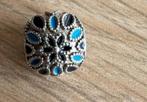 Pandora Bedel Blauw, Verzenden, Zo goed als nieuw, Zilver, Pandora