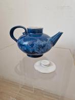 Vintage Majolica theepot prachtig ontwerp en kleur, Ophalen of Verzenden
