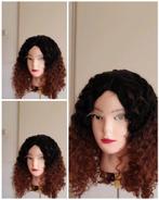 Elegant 4x4 lace front human hair Bob wig with ombre highlig, Ophalen of Verzenden, Nieuw, Pruik of Haarverlenging