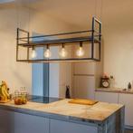 Industriële Hanglamp met Lampen, Huis en Inrichting, Lampen | Hanglampen, Ophalen, Nieuw, Metaal, Minder dan 50 cm