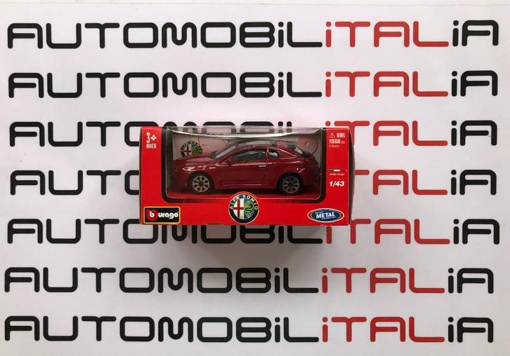 Alfa Romeo Brera BBurago rosso 1:43, Hobby en Vrije tijd, Modelauto's | 1:43, Nieuw, Auto, Overige merken, Ophalen of Verzenden