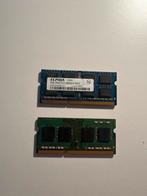 2x 4GB DDR3 Laptop Geheugen, Gebruikt, DDR3, Ophalen of Verzenden, Laptop