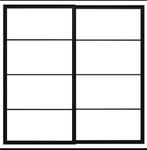 IKEA Pax Frame 200x201 Zwart - Schuifdeur, Ophalen, 200 cm of meer, 150 tot 200 cm, Nieuw