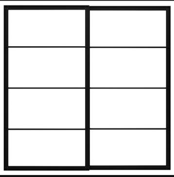IKEA Pax Frame 200x201 Zwart - Schuifdeur beschikbaar voor biedingen
