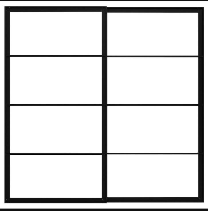 IKEA Pax Frame 200x201 Zwart - Schuifdeur, Huis en Inrichting, Kasten | Kledingkasten, Nieuw, 200 cm of meer, 150 tot 200 cm, 50 tot 75 cm