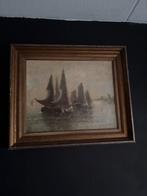 Schilderij met zeilschepen, Ophalen of Verzenden