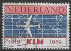 Nederland 1959 - Yvert 710 - 40 Jaar K.L.M. (ST), Postzegels en Munten, Ophalen, Gestempeld
